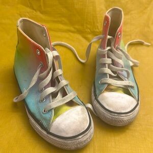 Converse, girls size 13 ombré high tops